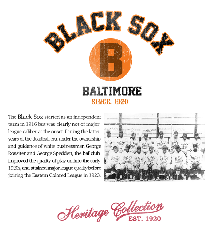 Officially Licensed Baltimore Black Sox Long Sleeved tee
