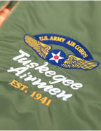 Officially Licensed Tuskegee Airmen Bomber Jacket-green