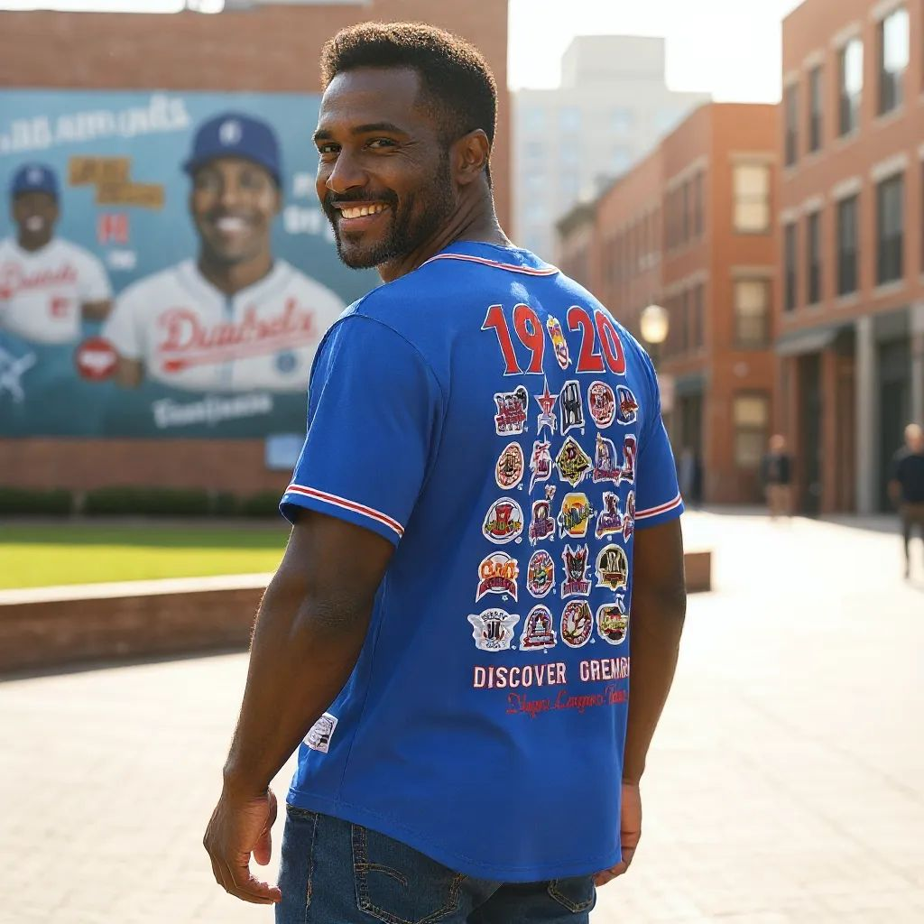 Officially Licensed Negro League Commemorative jersey-blue