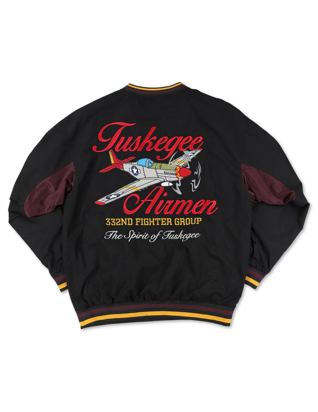 Officially Licensed Tuskegee Airmen Lightweight V-Neck (TPWBA/BLK)