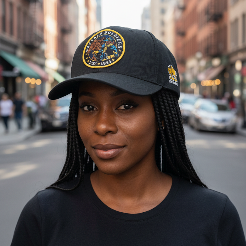 Officially Licensed Buffalo Soldiers 9th and 10th Cavalry cap (BS155)