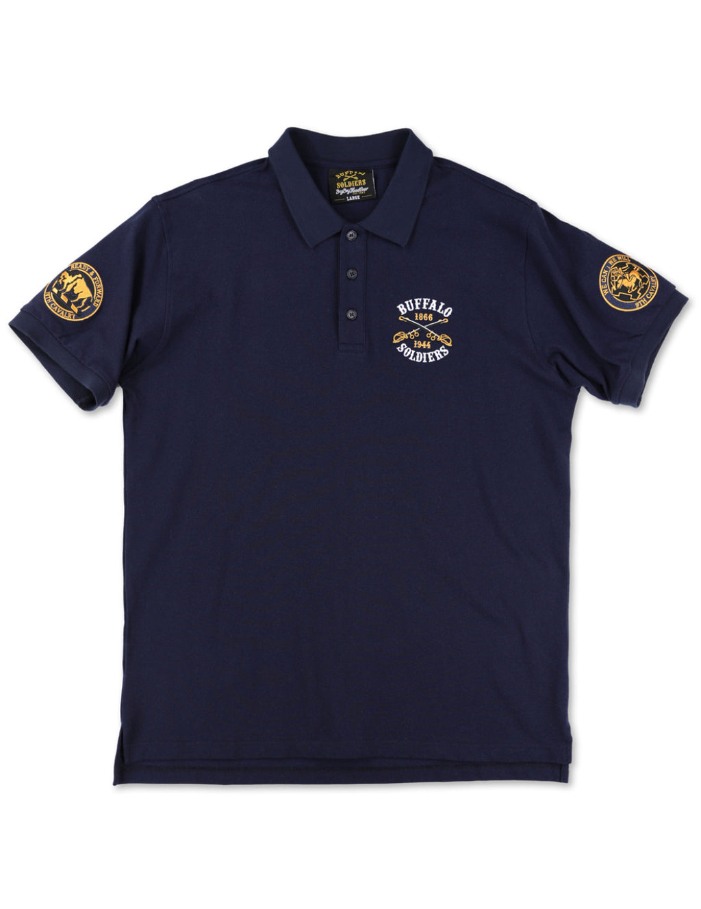 Officially licensed Buffalo Soldier golf shirt-navy