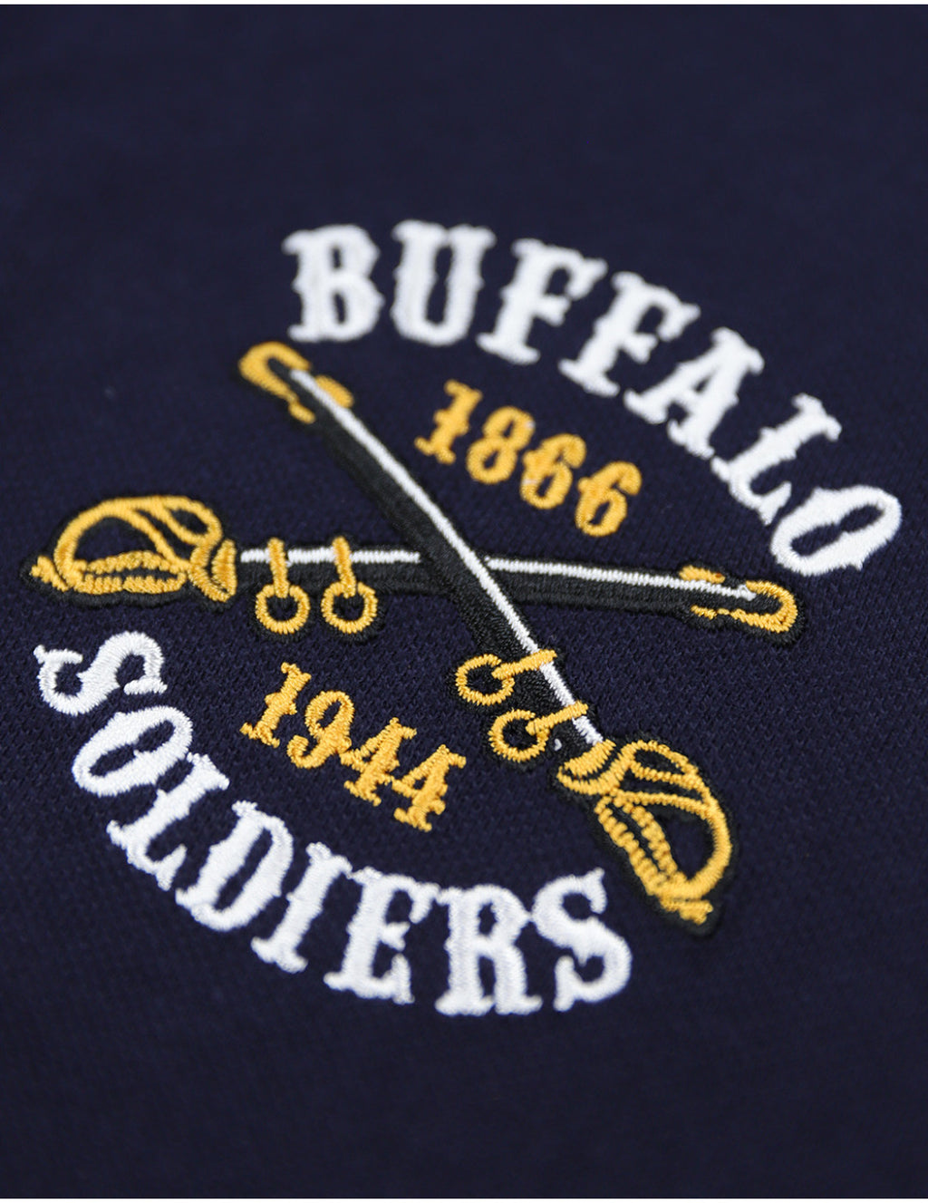 Officially licensed Buffalo Soldier golf shirt-navy