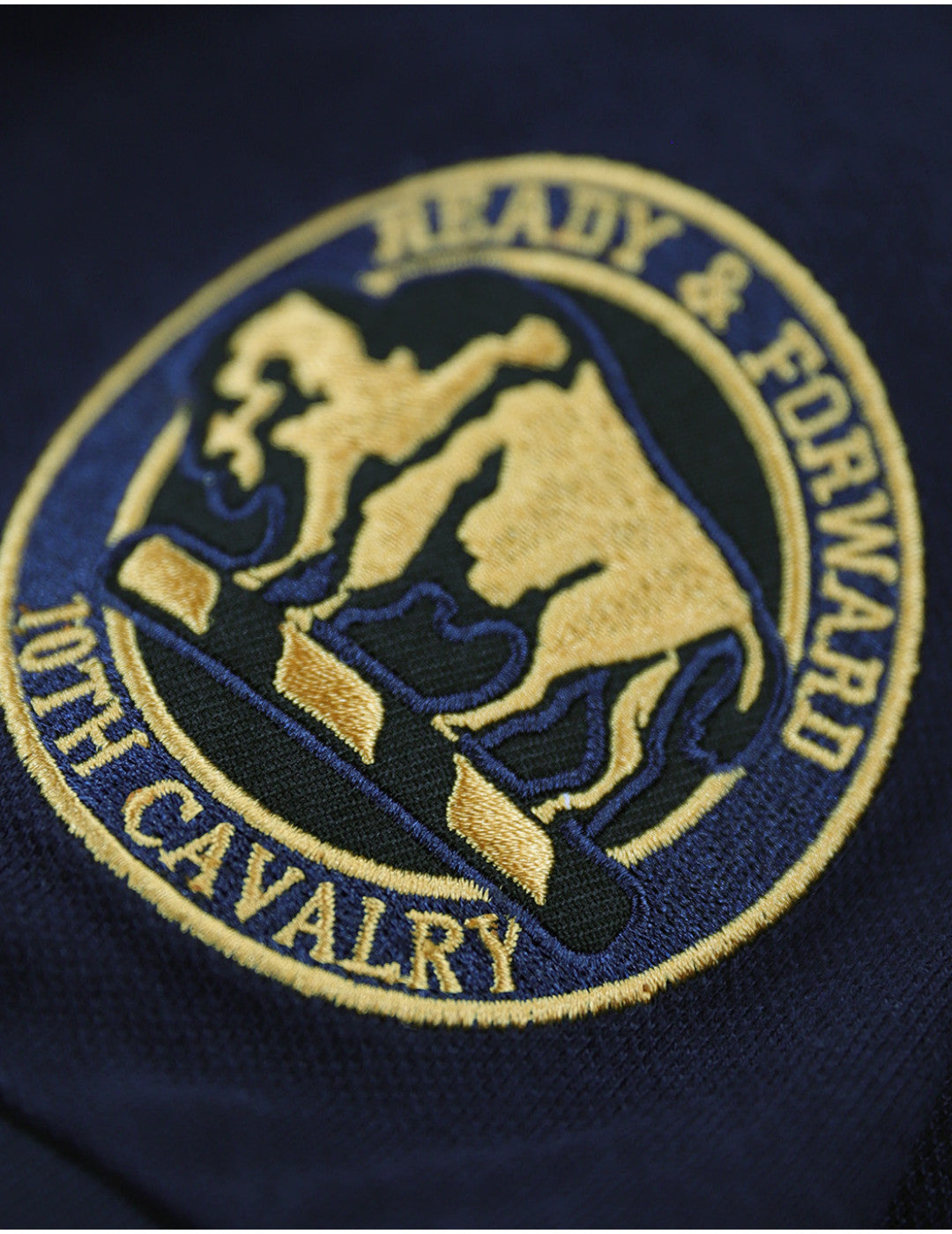 Officially licensed Buffalo Soldier golf shirt-navy
