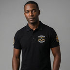 Officially Licensed Buffalo Soldiers golf shirt (black)