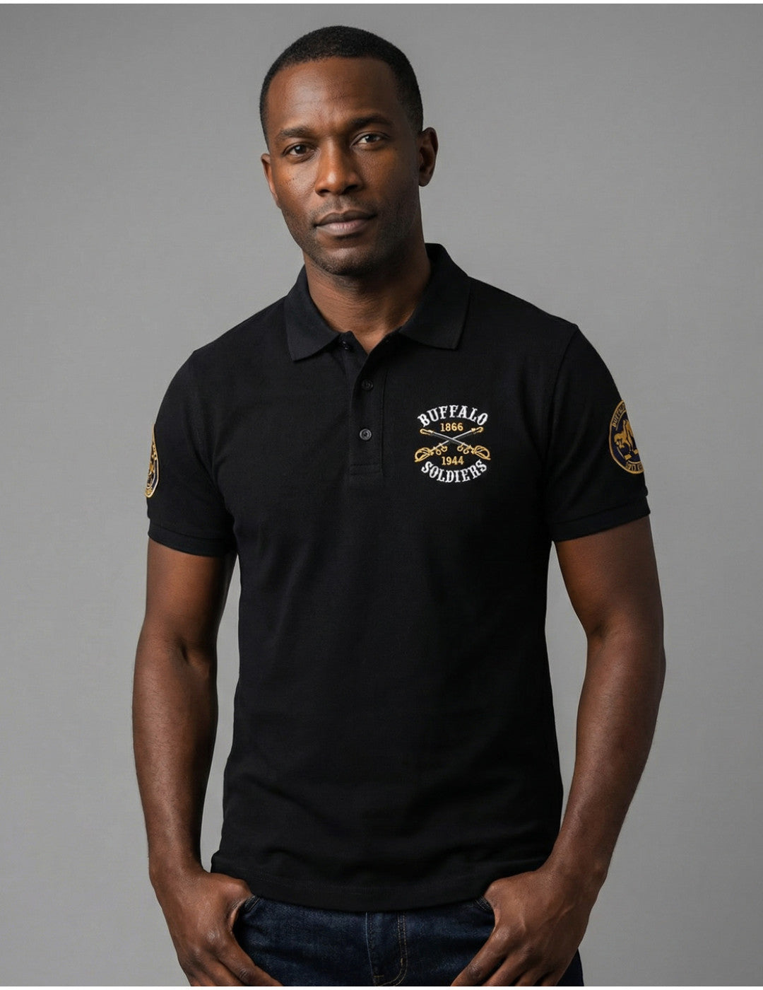 Officially Licensed Buffalo Soldiers golf shirt