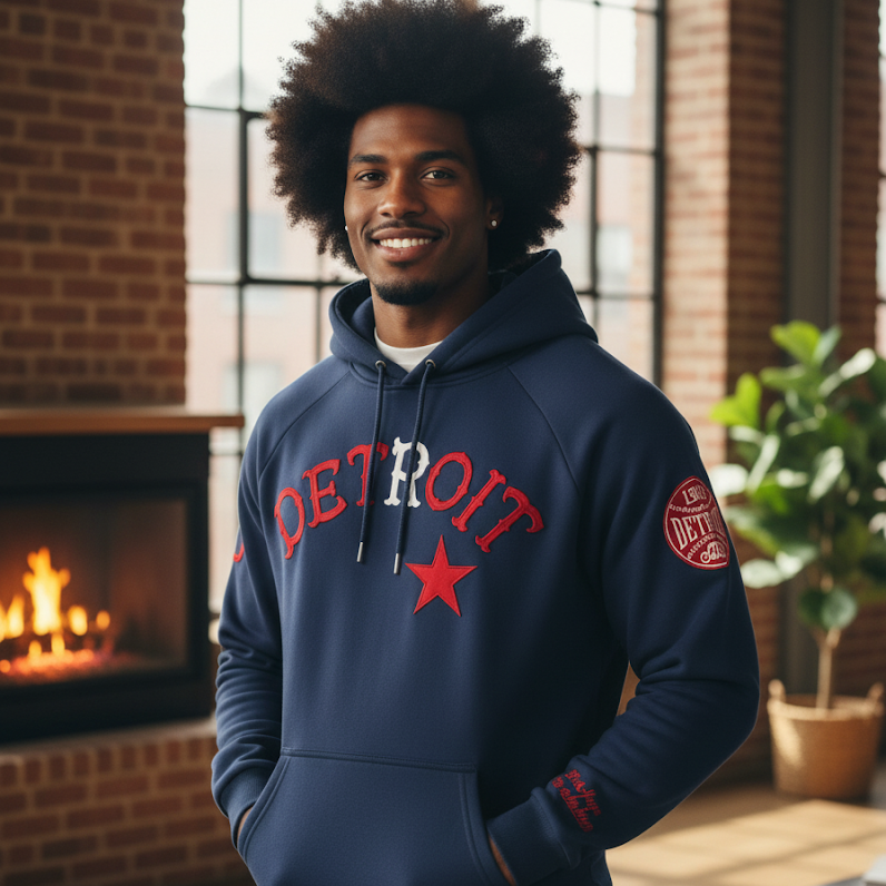 Officially Licensed Detroit Stars Hoodie (Note-Hoodies are oversized)