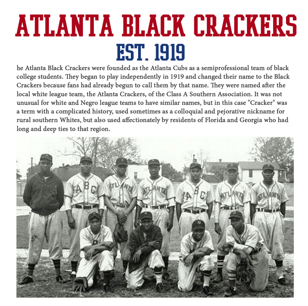 Officially Licensed Atlanta Black Crackers Jersey
