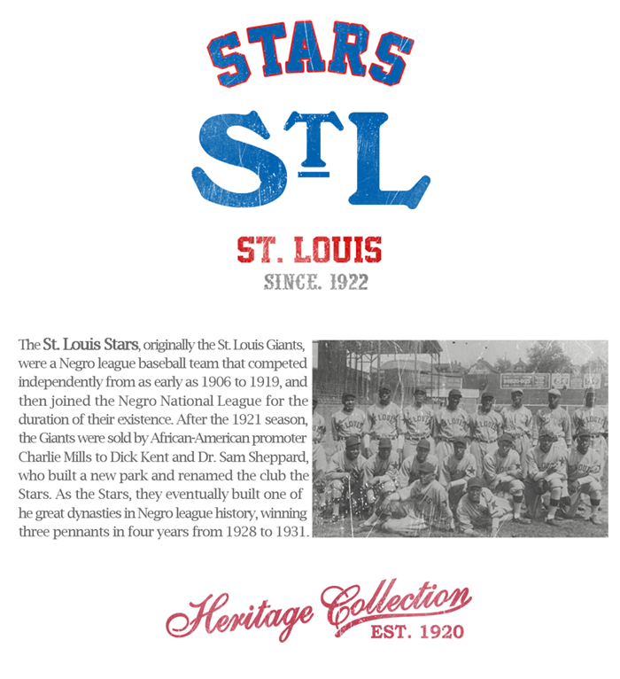 Officially Licensed St Louis Stars Heritage Cotton Jersey