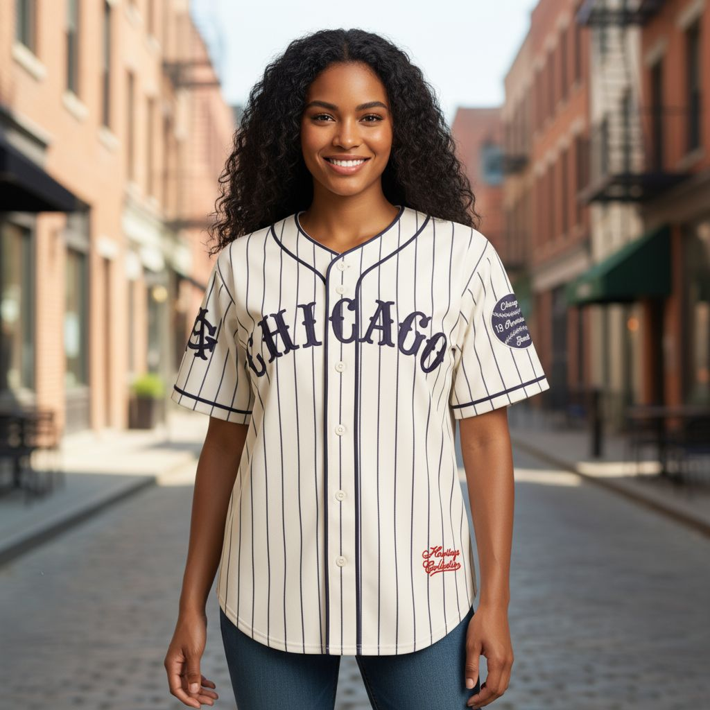 Officially Licensed Chicago American Giants Heritage Cotton Jersey