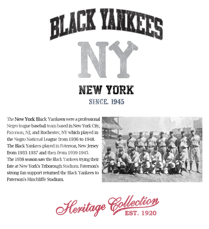 Officially Licensed NY Black Yankees Long Sleeved tee
