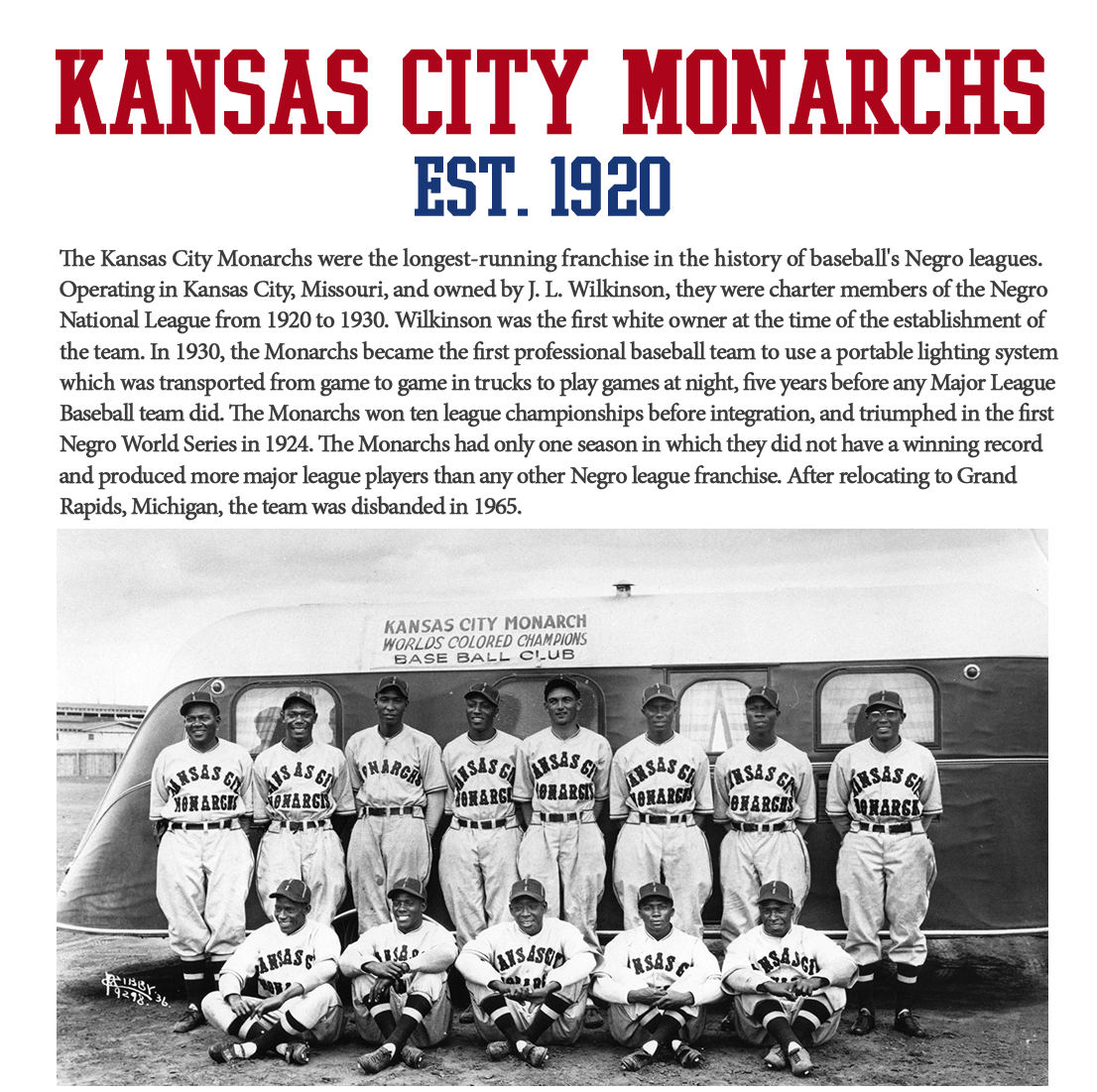 Officially Licensed Kansas City Monarchs Cap