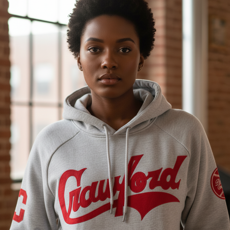 Officially Licensed Pittsburgh Crawfords Hoodie (Note-Hoodies are oversized)