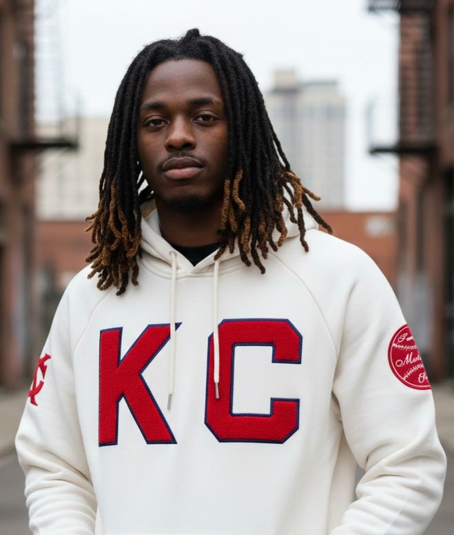 Officially licensed KC Monarchs hoodie-Ivory (note-Hoodies are oversized)