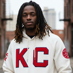 Officially licensed KC Monarchs hoodie-Ivory (note-Hoodies are oversized)