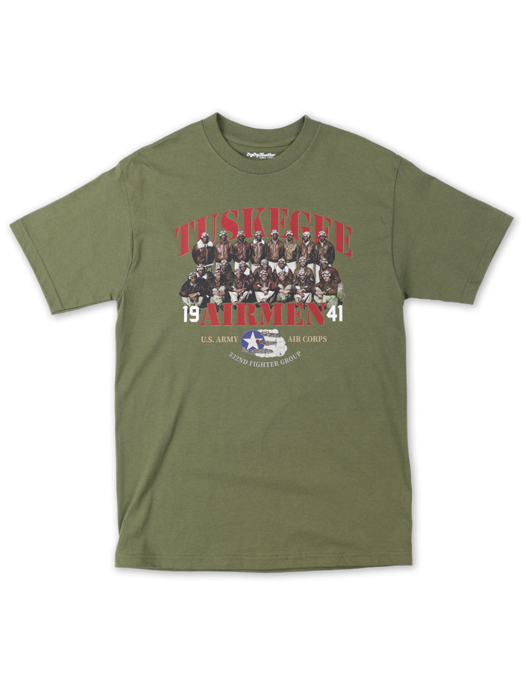 Officially Licensed Tuskegee Airmen tee-olive