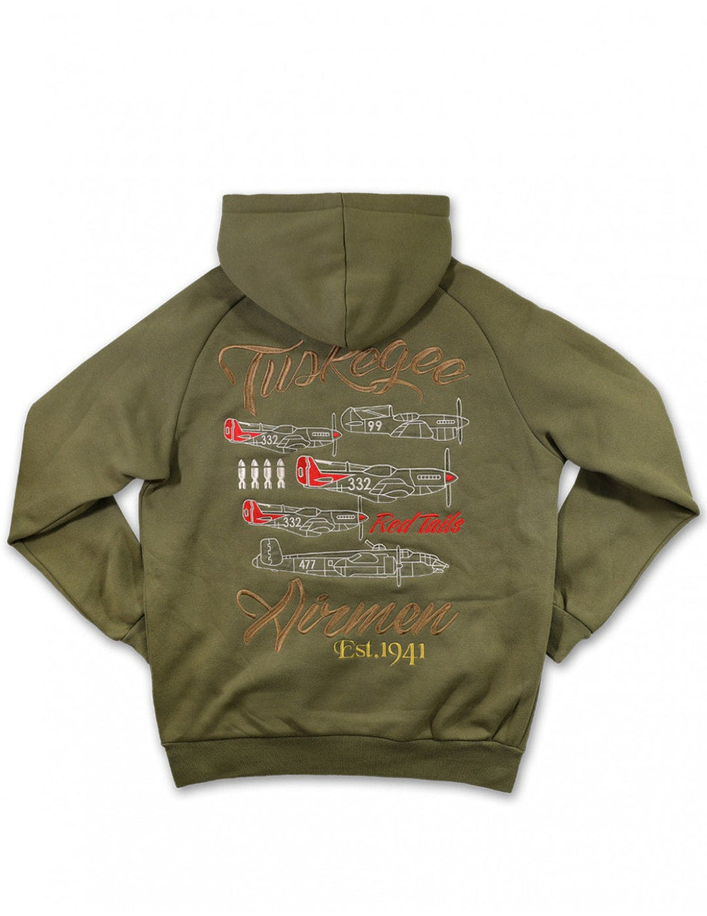 Officially Licensed Tuskegee Airmen Heavyweight Hoodie-green