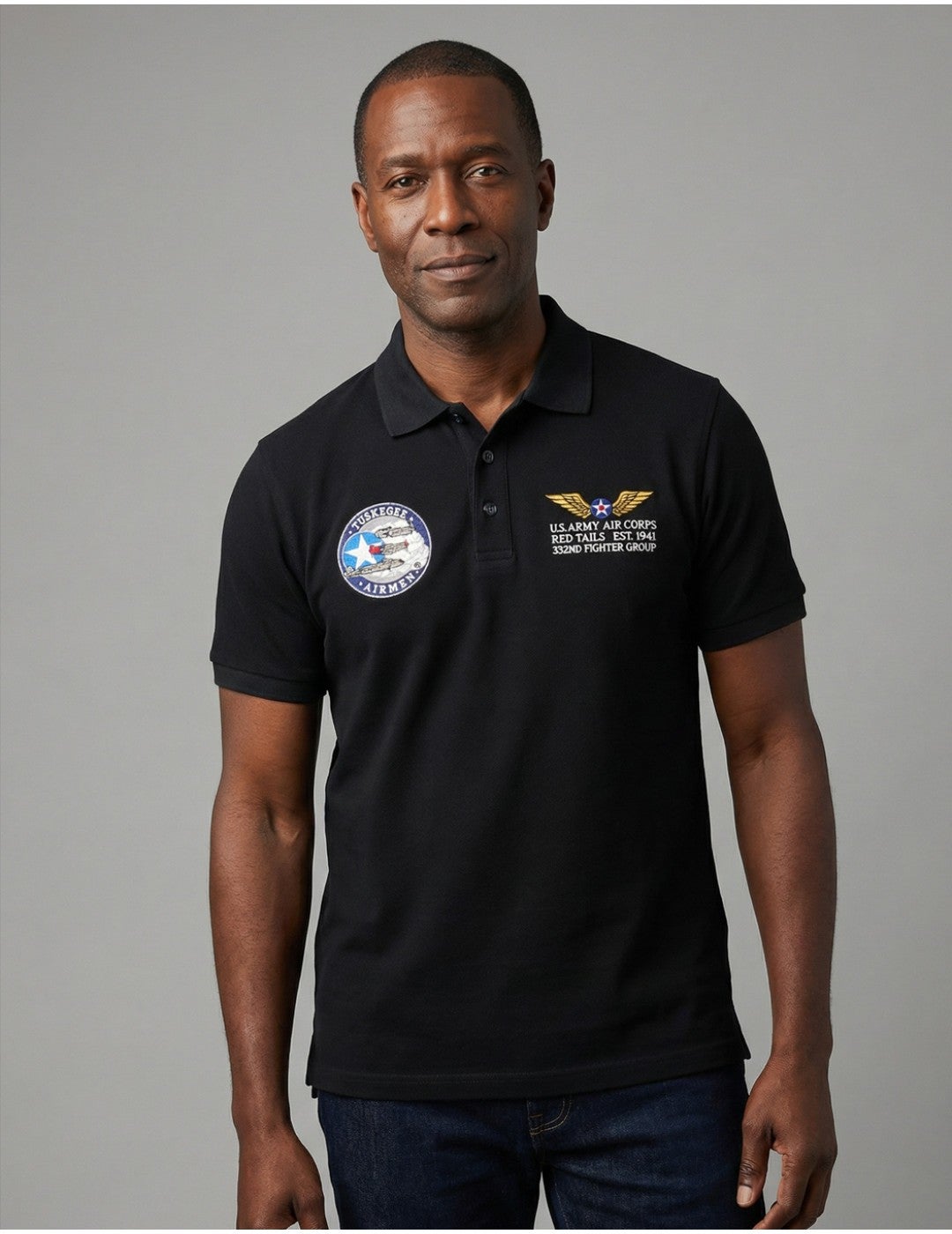 Officially Licensed Tuskegee Airmen golf shirt